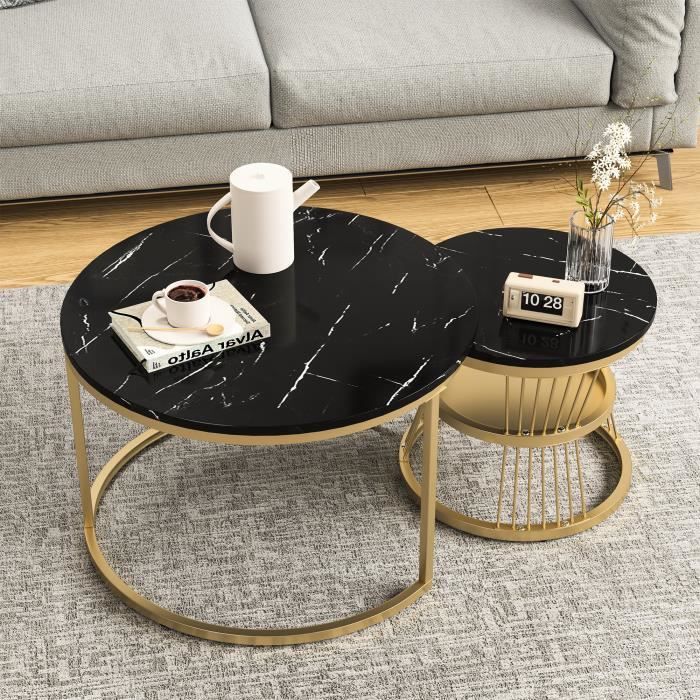 Merax Table basse Table de salon haute brillance avec Merax Table basse Table de salon haute brillance avec