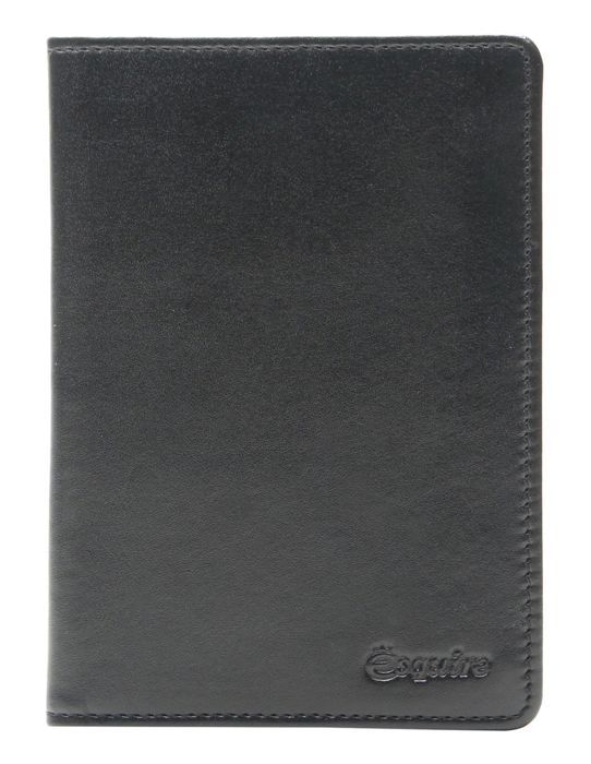 Porte-cartes Fossil Passport Case - En Cuir De Vache 100% - Noir - Protection RFID - Neuf Avec étiquettes