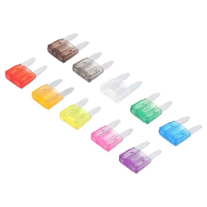 Lot De 6 Porte-fusibles Standard + 8 Fusibles Plats (5A à 20A) + Extracteur - Pour Voiture, Camion, Camping-car - Double Un Emplacement
