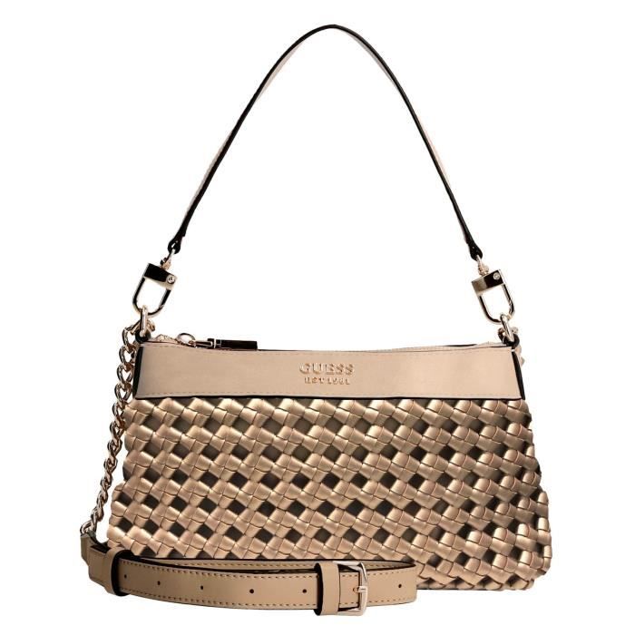 GUESS Sac à épaule brun foncé marron pour femme - Noelle Top Zip
