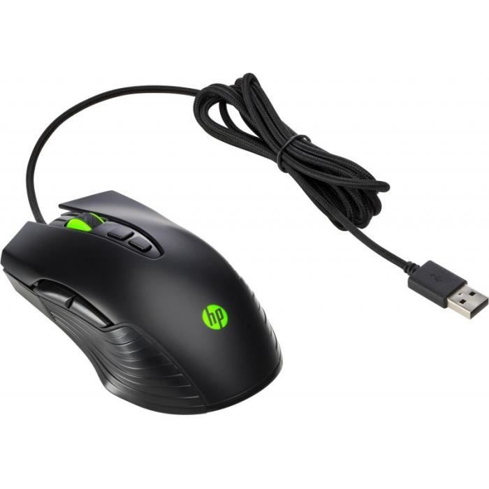 Souris de jeu filaire rétroéclairée HP X220 - Noir