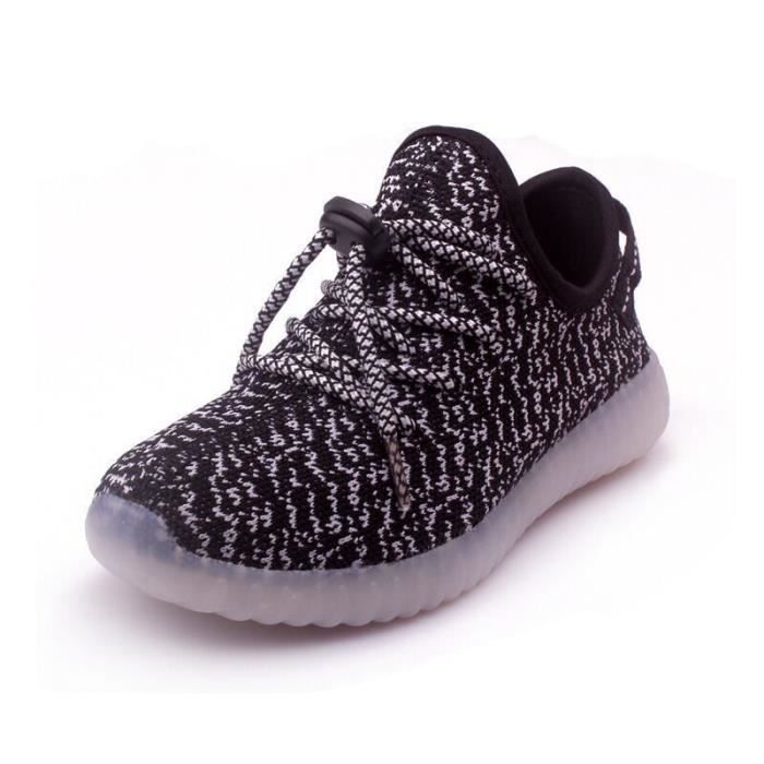 Chaussures LED Enfants Rechargeables USB - Baskets Lumineuses 7 Couleurs Pour Garçons Et Filles