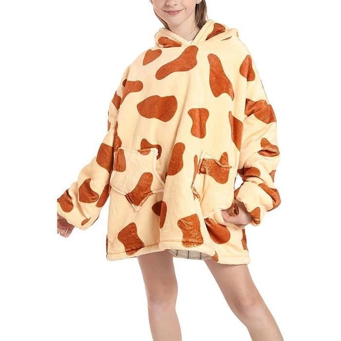 Pull Plaid Garcon Sweat Pokémon En Polaire Oversize Pour Enfants