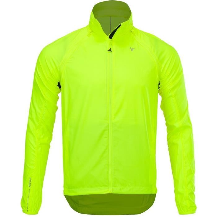 Veste imperméable Silvini Vetta - Homme - Vélo sur route - Jaune - Manches longues - Respirant