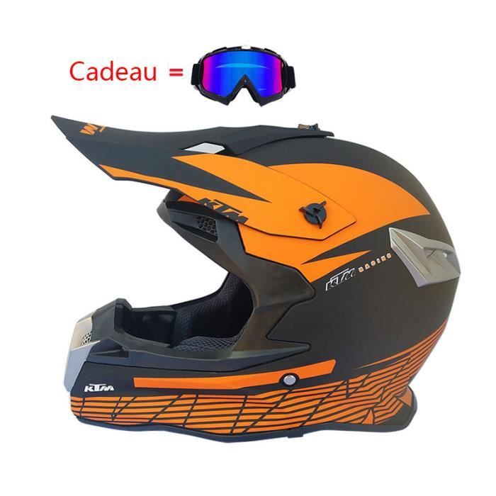 Casque Intégral Moto Racing - Léger Et Sécurisé - Visibilité Maximale - Taille XL (61-62cm)