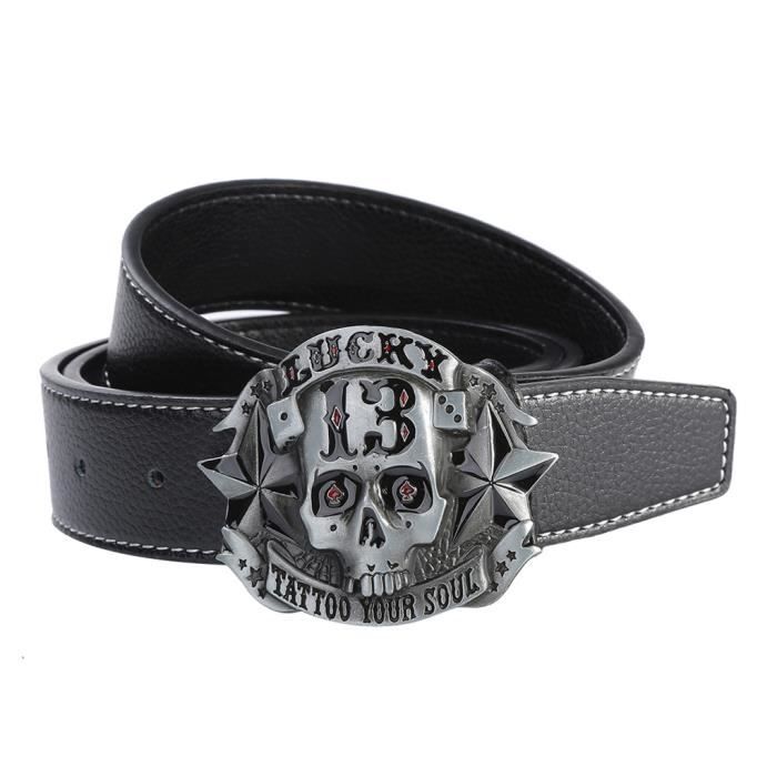 White premium Leather amovible ceinture pour des boucles-cuir ceinture boucles de ceinture 