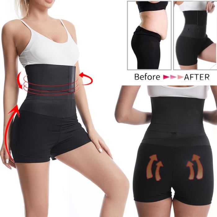 Ceinture ventrale postnatale noire pour soutien du ventre 2 en 1 et gaines pour femmes body Cdiscount Sport