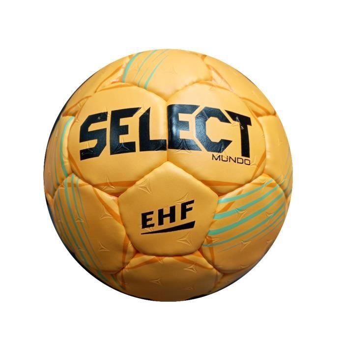 Ballon De Handball SELECT Mundo DB V24 Jaune - Technologie Adhérence Optimale