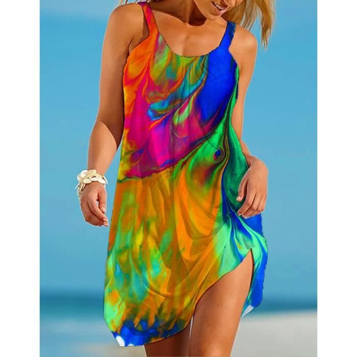 Robe de plage en mousseline de soie pour femmes - Type Blue - Cover Up