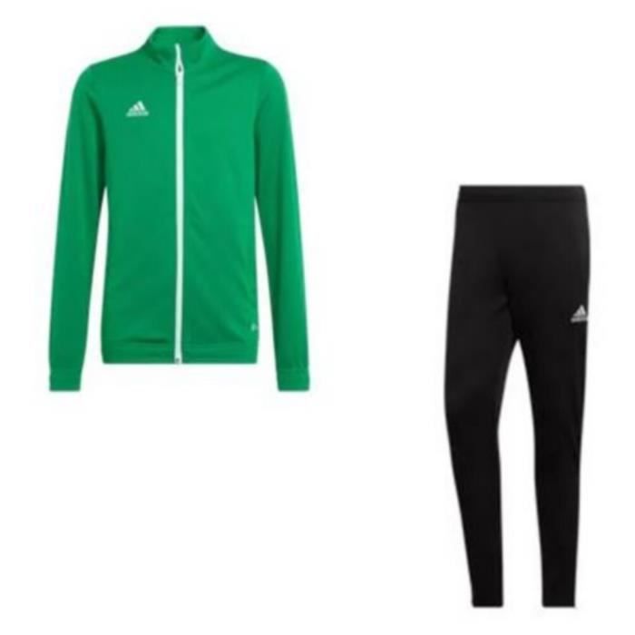 Jogging Adidas Homme Aerodry Vert et Noir - Multisport - Respirant - Col montant