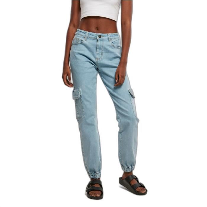 Pantalon cargo bleu femme new arrivals