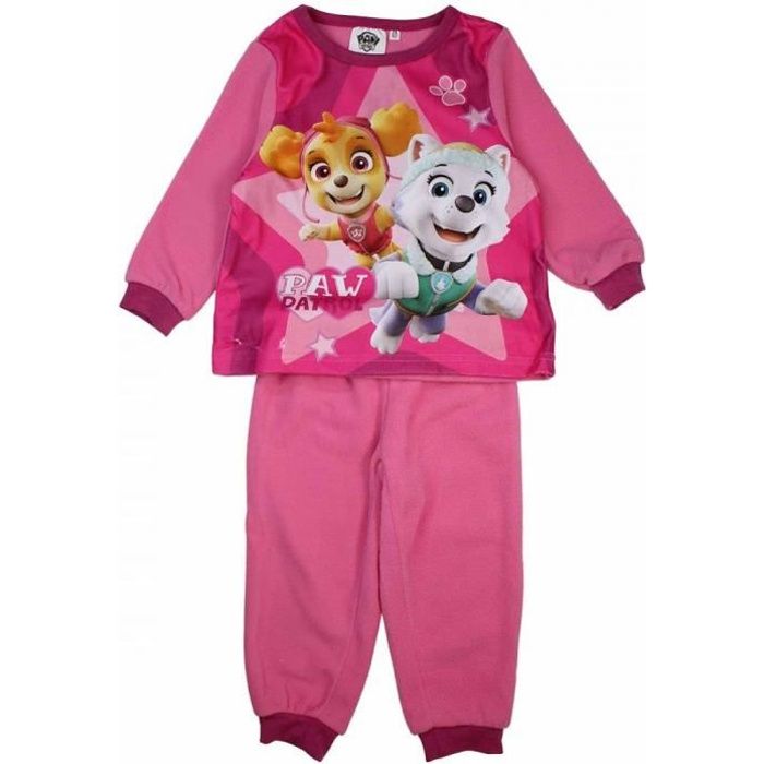 Pyjama 2pcs polaire stella la pat patrouille rose taille 2 3 4 5 6 ans Rose Cdiscount Pret a Porter