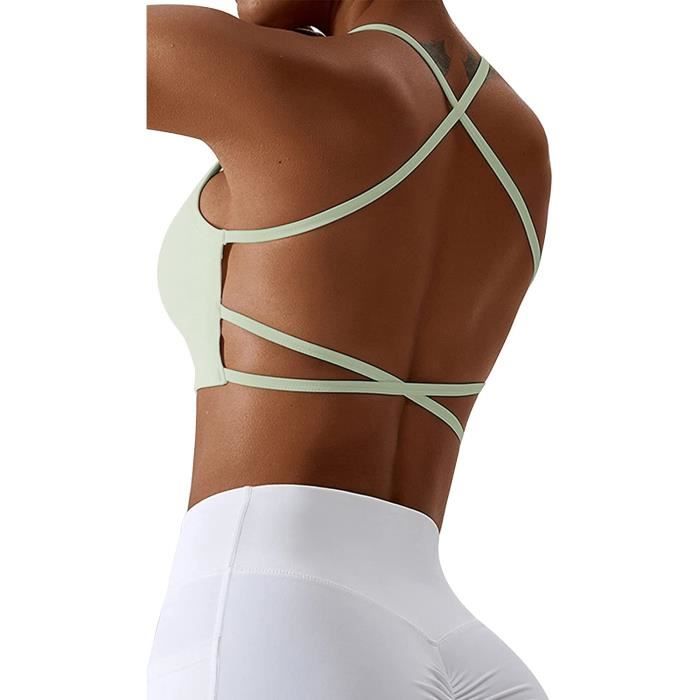 Brassière Sport Sans Armatures – Respirante, Antichoc, Pour Yoga Et Running