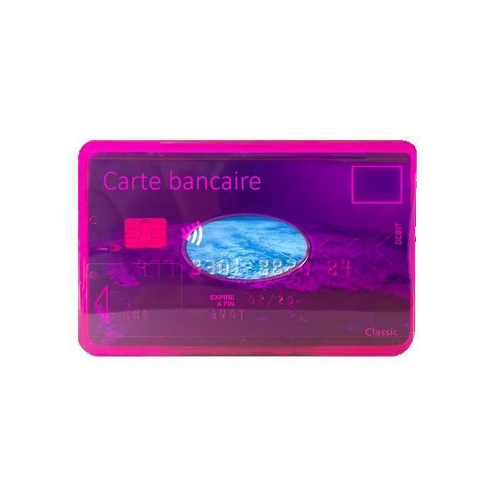 Porte-Carte Anti-RFID Color Pop Fabriqué En France - Protection Contre Le Piratage - Format Carte Bancaire (9.1x6 Cm)