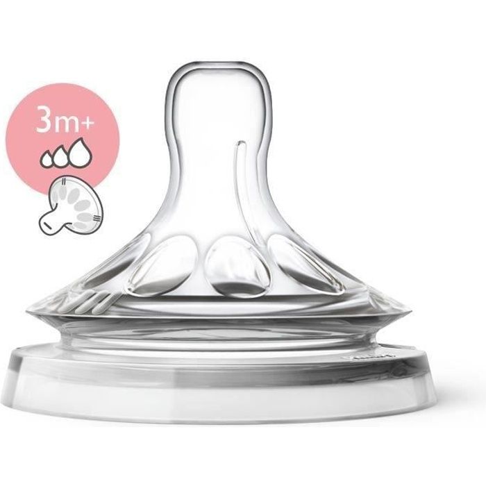 Philips Avent Scf045 27 Lot De 2 Tetines Natural Debit Variable 3 Mois Cdiscount Puericulture Eveil Bebe