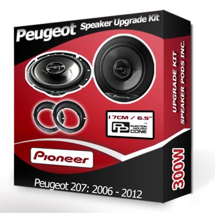 Adaptateurs Haut-parleurs Sound-way Pour Peugeot 207 Portes Arrière - Compatible Enceintes 165mm