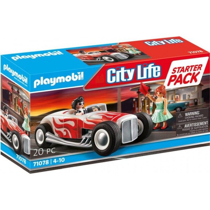 PLAYMOBIL 71078 City Life Voiture vintage avec couple Classic