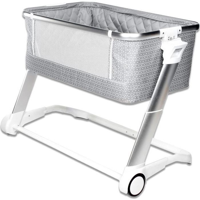 Berceau Cododo SWEETIE CASUAL PLAY - Réglable en hauteur - Matelas édredon et moustiquaire - Déhoussable - Jusquà 9kg