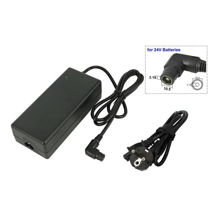 Chargeur de vélo électrique 24V - POWERSMART - SSLC058V29 - Tension d'entrée 100V-240V