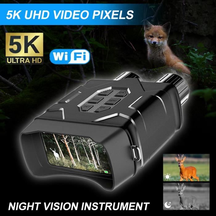 Jumelle Vision Nocturne Infrarouge-5K Lunette Vision Nocturne avec Zoom  Numérique 10X Batterie 3800mAh TFT écran 4 pour la Chasse - Cdiscount  Appareil Photo