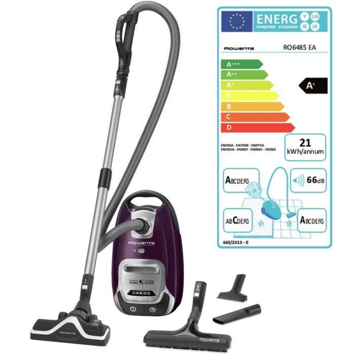 ro6485ea parquet Rowenta Aspirateur traineau a+aca 66db cassis silence force a