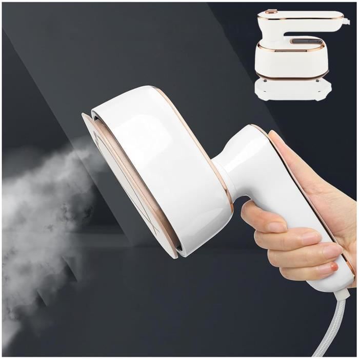 Défroisseur vapeur, fer à repasser voyage portable, 700w 120ml, réchauffage rapide, pour tous