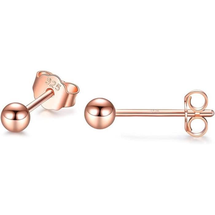 Boucles D'Oreilles À Tige En Argent Sterling S925 Avec Oxyde De
