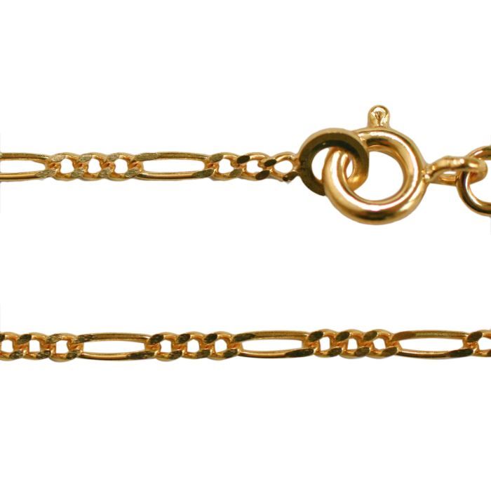 Chaîne De Cou Gourmette Femme - Longueur 45 Cm, Largeur 1,8 Mm, Plaqué Or Jaune - Neuf Avec étiquettes