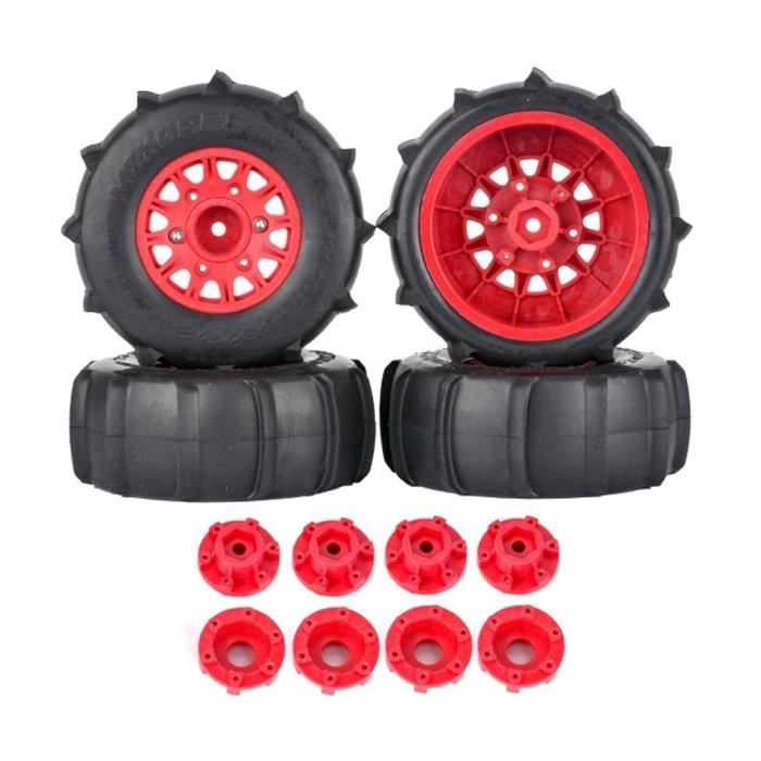 4 Pneus Caoutchouc 110mm Pour Truck 1/10 ARRMA SENTON Traxxas Slash | Compatible ZD Racing