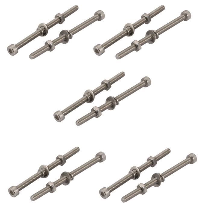 Vis à Tête Hexagonale en Acier Inoxydable M3 304, M3 x 4, 5