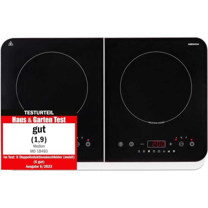 Plaque à Induction 1 Zone 3500 W - 10 Niveaux De Température, Minuterie 24h - Compatible Casseroles 12-30 Cm - Pour Cuisine Maison Ou Pro