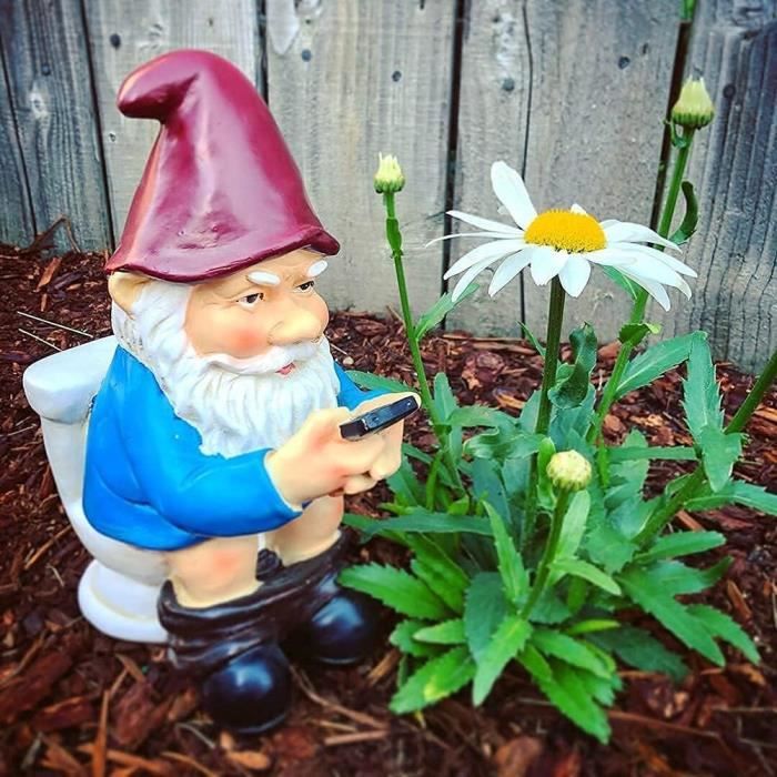 Essieu Graisse Le Motard Gnome De Jardin Statue De Moto, 33 Cm Essieu Graisse Le Motard Gnome De Jardin Statue De Moto, 33 Cm