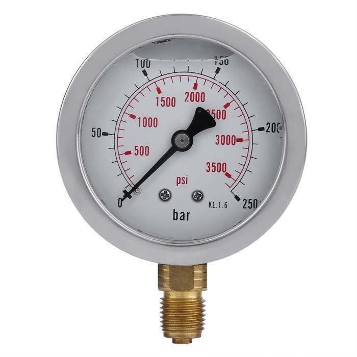 Tuyau Hydraulique Avec Manomètre - Kit Test Pression M16 X 2-BSP1/4 0-600 Bar - Robuste Et Précis