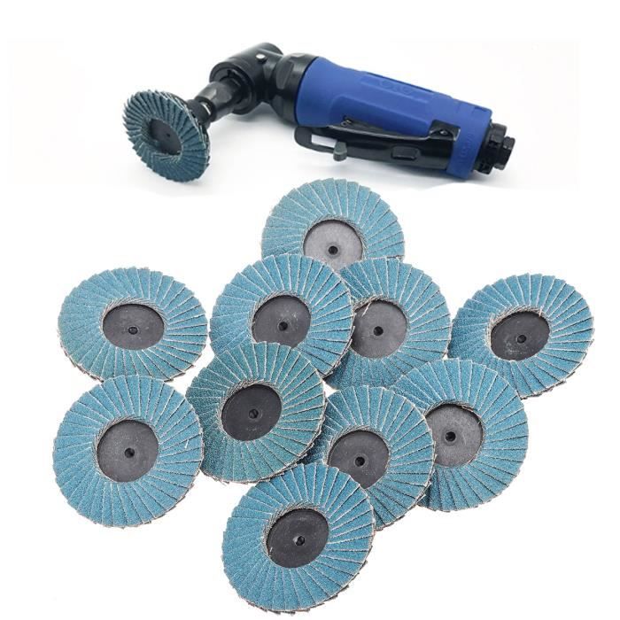 Meules à Lamelles Grain 320 - 20 Pièces, Tige 6 Mm, Pour Ponceuse, Polissage Métal, Nettoyage - 6