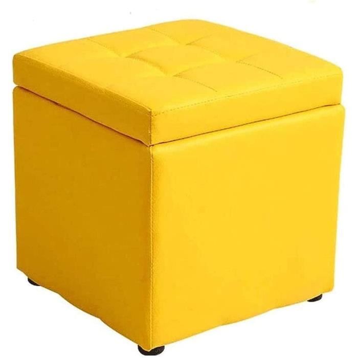 Housse De Tabouret / Pouf De Rangement Rectangulaire Extensible – Vert, Couvercle Amovible, Tissu Polyester Spandex 90%, Protection Et Décoration