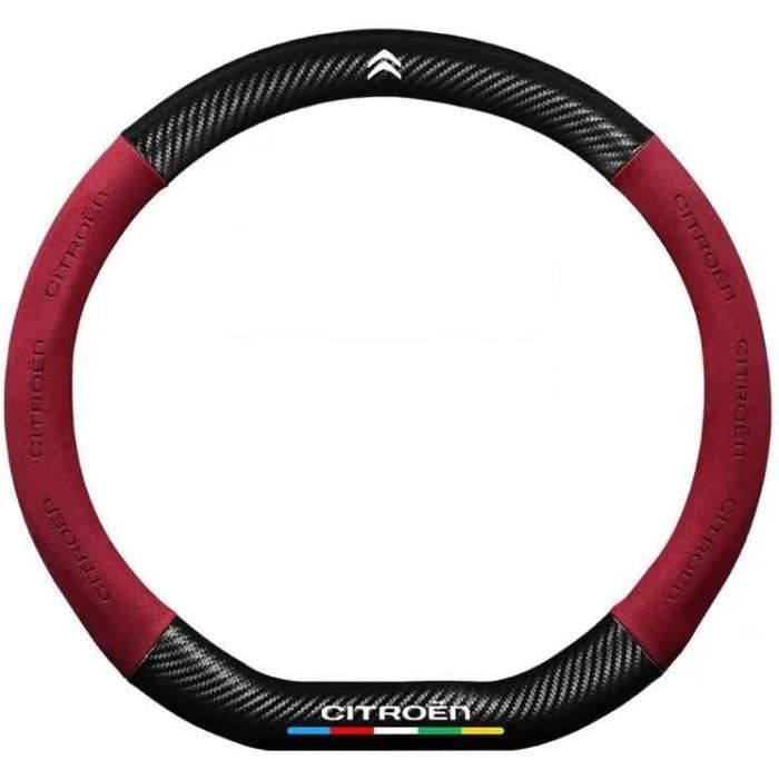 Housse De Volant Pour Citroën Berlingo II (2012-2015) - Taille 37-38 Cm, Antidérapante, Style Sport (Noir/Volant Gris)