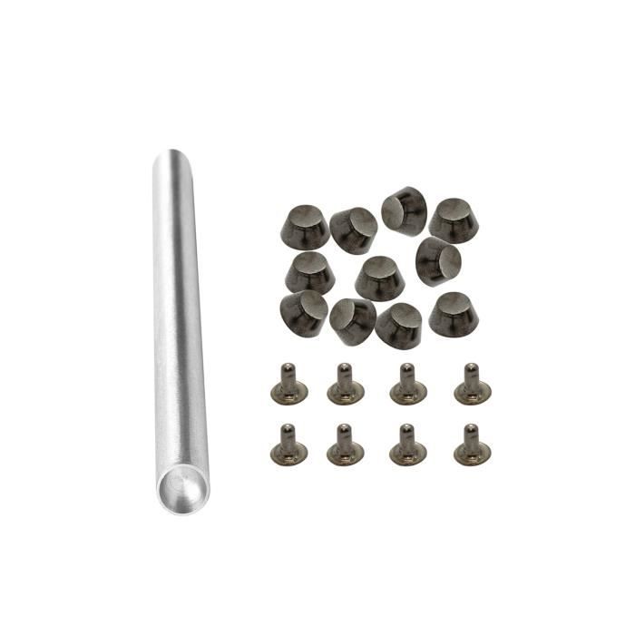 RIVET,--Lot de 100 têtes de clous ronds de 8mm, rivets, pointes