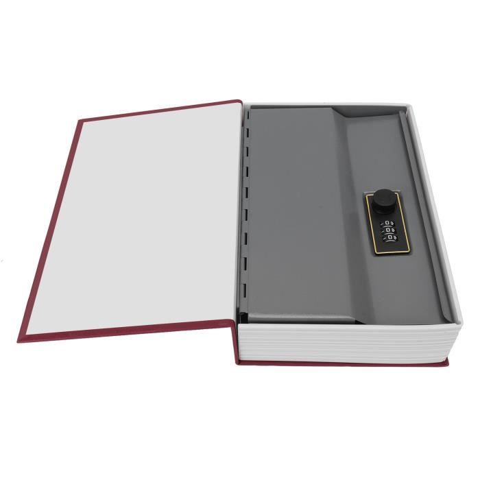 CEN Tirelire Coffre-Fort De Livre De Détournement De 7 Pouces Avec Serrure à Clé Bote De