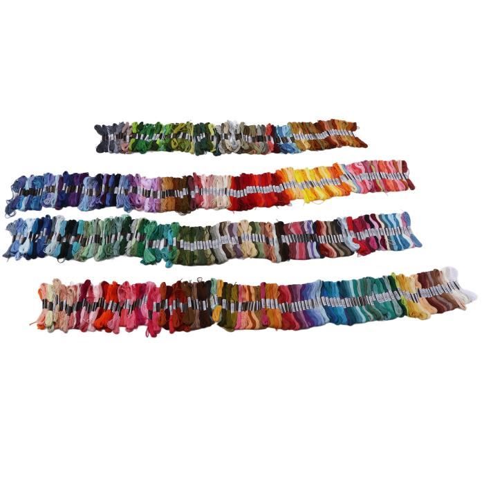 Lot de 20 bobines de fil multicolores pour tricot, couture, crochet, tissage, outil