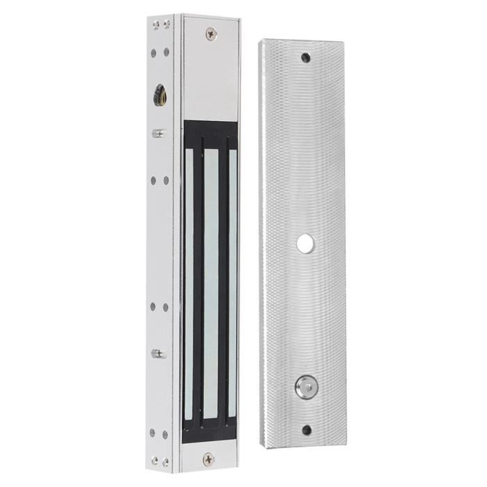 Serrure électromagnétique 12V Pour Double Porte - Force De Maintien 280Kg, Anodisée, Neuve