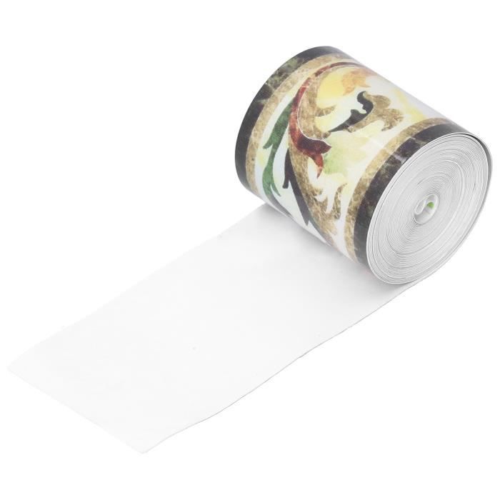 Papier Peint Autocollant Bordure Murale - 20 Mètres, Noir, Motif Uni, Déco DIY - Neuf