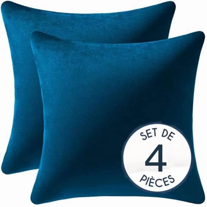 Lot De 4 Housse De Coussin Imperméables Pour Oreiller Carré 50,8 X 50,8 Cm - Protection Plumes Et Liquides