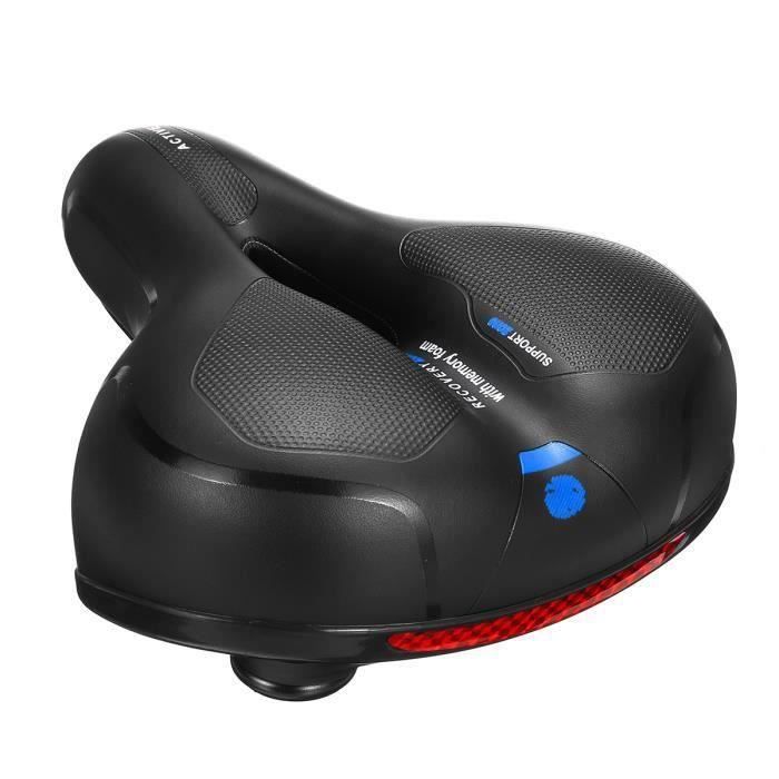 Selle de Siège Vélo VTT Rembourré Extra Large Confortable Doux BLEU — free download