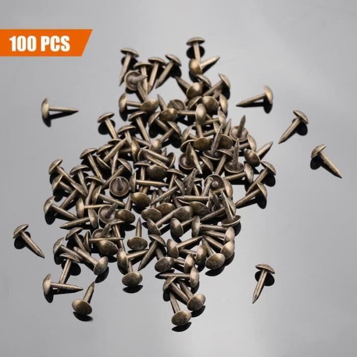 GORGECRAFT Kit 30 Goujons Punk Rivetés 10.5x8 Mm Gunmetal + Tournevis & Perforateur – Style Rock Pour Cuir & Vêtements