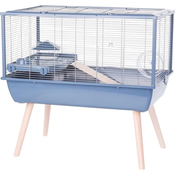 ZOLUX Cage rongeur surélevée Néolife - Pour hamster - 78 x 48 x 75 cm - Bleu ZOLUX Cage rongeur surélevée Néolife - Pour hamster - 78 x 48 x 75 cm - Bleu