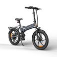 Vélo électrique pliant ALORS gris - A20 XE - VAE - Mixte - 7 vitesses - Alliage d'aluminium-1