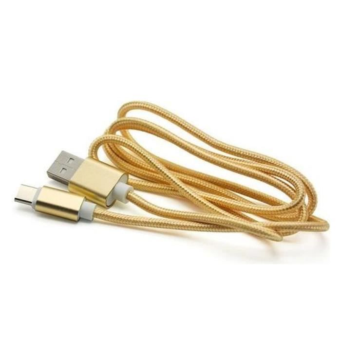 Câble USB Type-C Pour OPPO A53 4G - 1 Mètre Blanc - Marque NOVAGO - Neuf