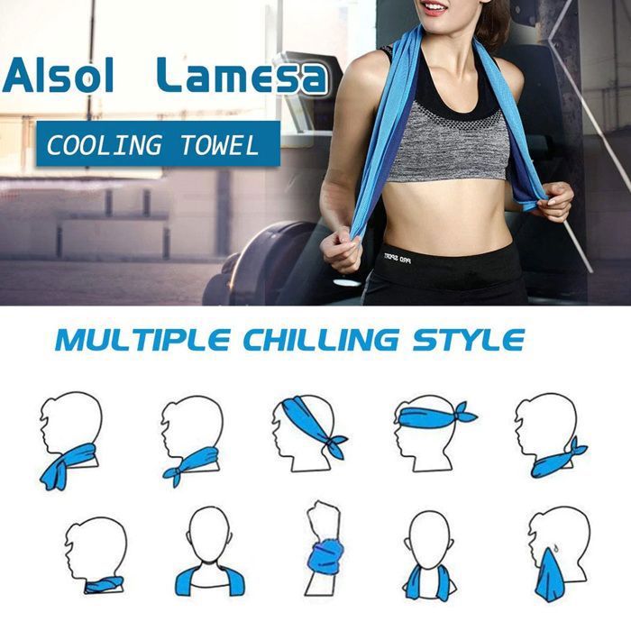 4 PCS Serviette de Refroidissement Serviette Froide en Temps opportun Cool Towel pour Sport Fitness - Maison 4 PCS Serviette de Refroidissement Serviette Froide en Temps opportun Cool Towel pour Sport Fitness - Maison