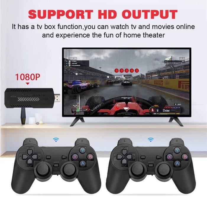 Console De Jeu Portable 4 Pouces – 20 000+ Jeux – 5000mAh – Sortie AV – Carte 64 Go – Cadeau Rétro