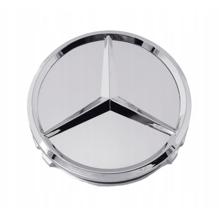 4x Pour Mercedes Benz AMG 65mm Capuchon Moyeu Silicone Emblème Autocollant  Noir